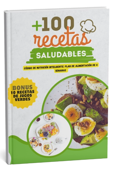 Transforma tu alimentación sin dietas extremas ni complicaciones. El "Código de Nutrición Inteligente" es una guía práctica diseñada para personas con poco tiempo que buscan mejorar su salud de forma sostenible. Incluye un plan estructurado de 4 semanas y un recetario con más de 100 opciones nutritivas, fáciles y económicas.