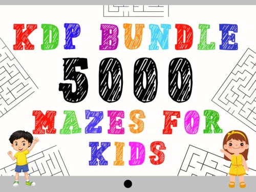 Colección de 5000 laberintos digitales para niños imprimibles.